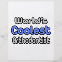 World's Coolest Orthodontist Personalised Flyer