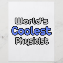 World's Coolest Physicist Personalised Flyer