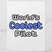 World's Coolest Pilot Personalised Flyer