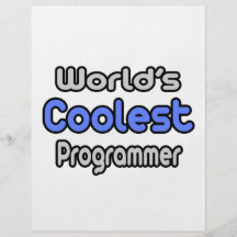 World's Coolest Programmer Flyer Design
