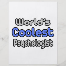World's Coolest Psychologist Full Colour Flyer