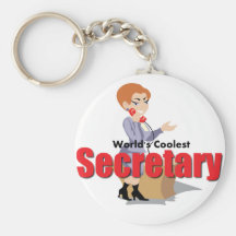 World's Coolest Secretary Keychain