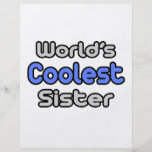 World's Coolest Sister Full Colour Flyer