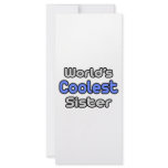 World's Coolest Sister Rack Card Template