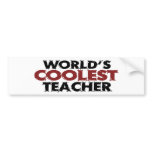 Worlds Coolest Teacher bumper stickers