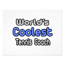 World's Coolest Tennis Coach Custom Announcements