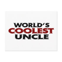 Worlds Coolest Uncle Postcard