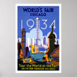 "World's Fair, Chicago 1934" Vintage Print