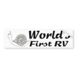 World's First RV Bumper Sticker bumper stickers