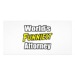 World's Funniest Attorney Customized Photo Card