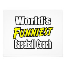 World's Funniest Baseball Coach Invitations