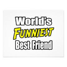 World's Funniest Best Friend Custom Announcements