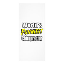World's Funniest Chiropractor Personalized Rack Card