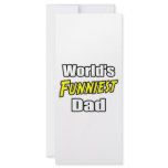 World's Funniest Dad Rack Card