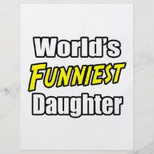 World's Funniest Daughter Personalised Flyer