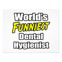 World's Funniest Dental Hygienist Custom Invitations