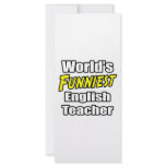 World's Funniest English Teacher rack cards