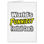 World's Funniest Football Coach Greeting Card