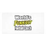 World's Funniest Football Coach photo cards