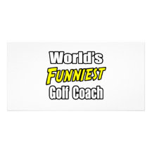 World's Funniest Golf Coach Personalised Photo Card