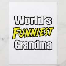 World's Funniest Grandma Personalised Flyer