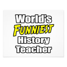 World's Funniest History Teacher Personalized Announcement