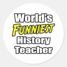 World's Funniest History Teacher Sticker