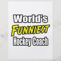 World's Funniest Hockey Coach Full Colour Flyer