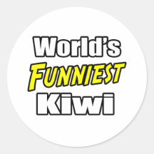 World's Funniest Kiwi Sticker