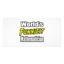 World's Funniest Mathematician Personalised Photo Card
