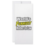 World's Funniest Mother-In-Law Rack Card Template