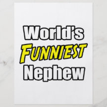 World's Funniest Nephew Flyer Design