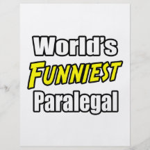 World's Funniest Paralegal Flyer