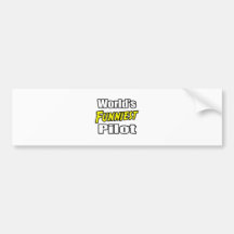 World's Funniest Pilot Bumper Sticker