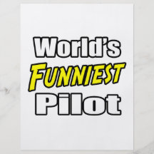 World's Funniest Pilot Flyer Design