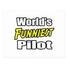 World's Funniest Pilot Post Cards