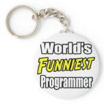 World's Funniest Programmer keychains