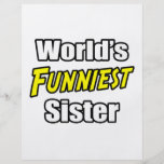 World's Funniest Sister Flyer