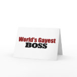 World'S Gayest Boss cards