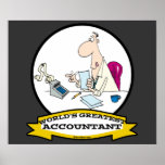 WORLDS GREATEST ACCOUNTANT MEN CARTOON POSTER