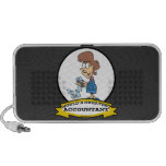 WORLDS GREATEST ACCOUNTANT WOMAN CARTOON PC SPEAKERS