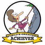 WORLDS GREATEST ACHIEVER WOMEN CARTOON photo sculptures