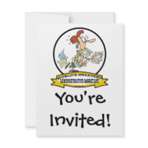 WORLDS GREATEST ADMINISTRATIVE ASSISTANT WOMEN PERSONALIZED INVITATION