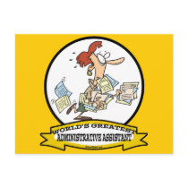 WORLDS GREATEST ADMINISTRATIVE ASSISTANT WOMEN POST CARDS