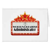 World's Greatest Administrator Card