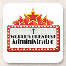 World's Greatest Administrator Beverage Coaster