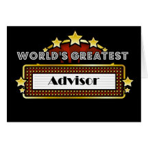 World's Greatest Advisor Card