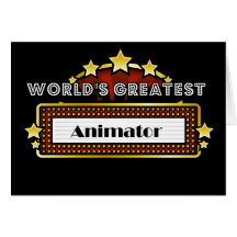 World's Greatest Animator Cards