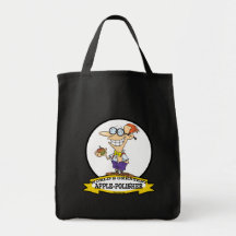 WORLDS GREATEST APPLE POLISHER CARTOON BAG