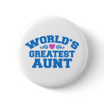 World's Greatest Aunt Pinback Buttons